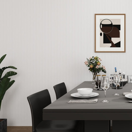 Small Fluted Wall Panels in DIY Primed - Ready To Paint- 240cm x 60cm - Wall Panel