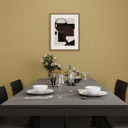 Small Fluted Wall Panels in Natural Oak - 240cm x 60cm - Wall Panel