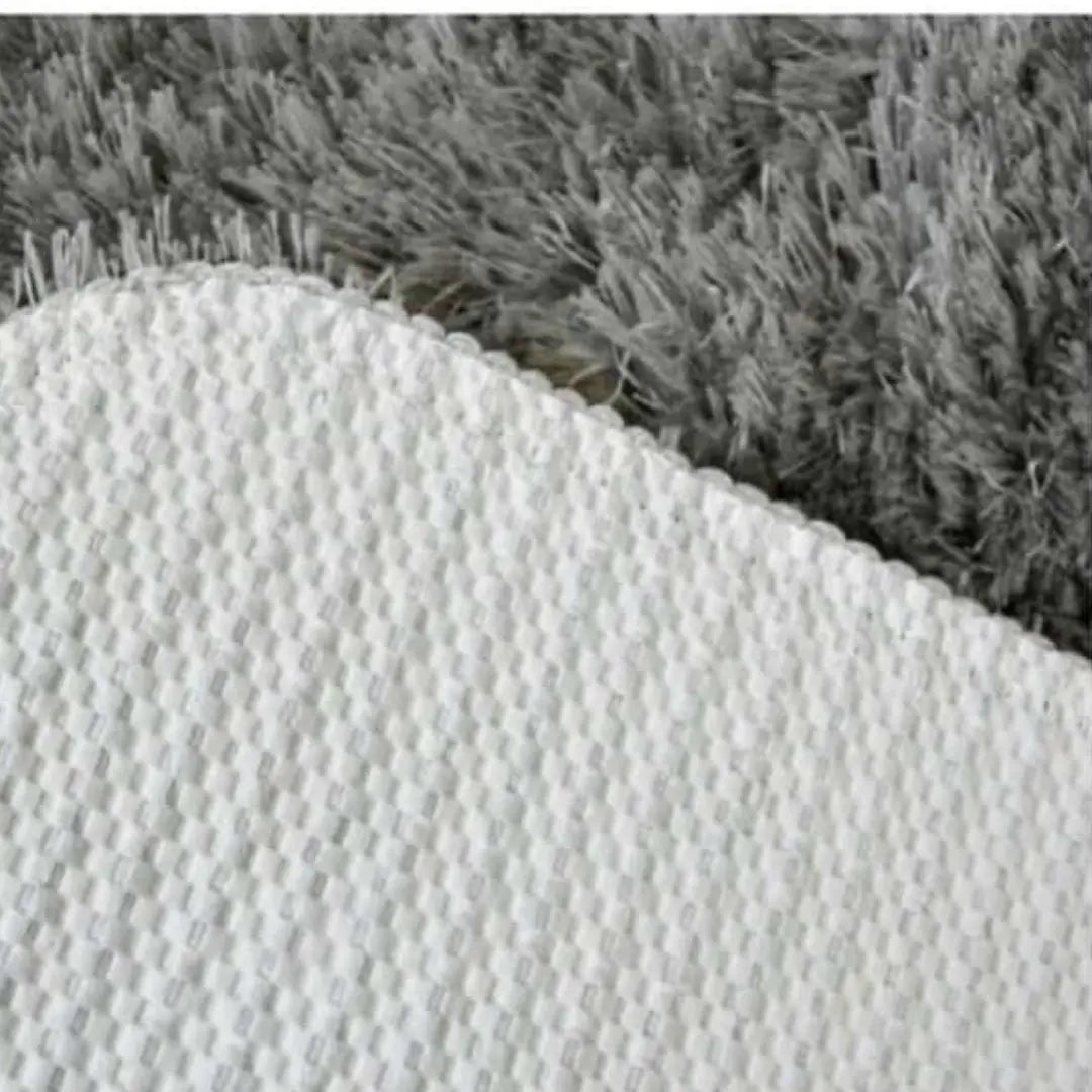 Soft Washable Grey Shaggy Rug | SA-04