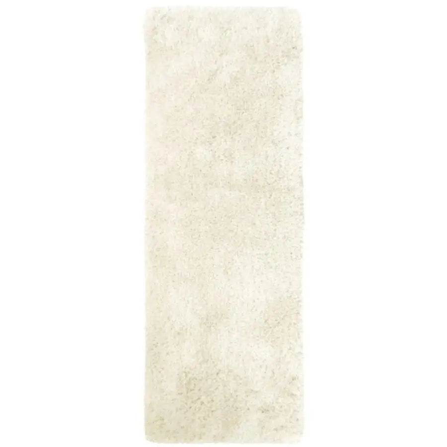 Soft Washable Ivory Shaggy Rug | SA-01