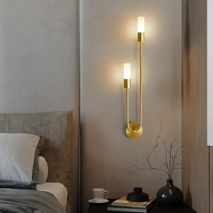 Spire Sleek LED Wall Light 12W Warm White Modern Metal G9 Bulb