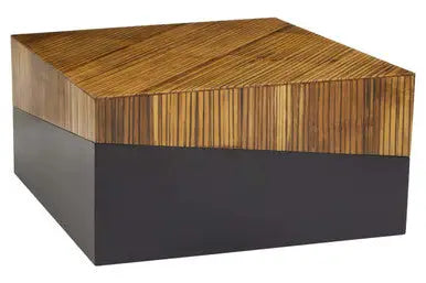 Square Coffee Table with Black Finish, Gabor