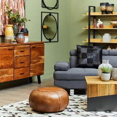 Square Coffee Table with Black Finish, Gabor