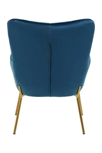 Stockholm Blue Velvet Tufted Chair