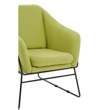 Stockholm Green Fabric Accent Chair