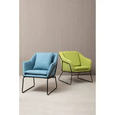 Stockholm Green Fabric Accent Chair