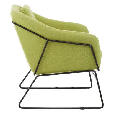Stockholm Green Fabric Accent Chair