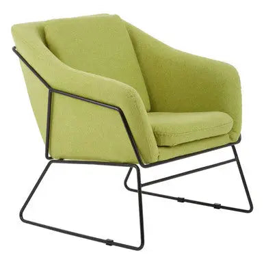 Stockholm Green Fabric Accent Chair