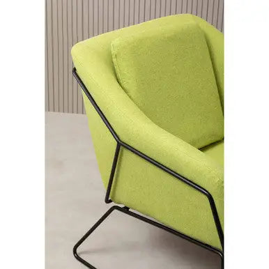 Stockholm Green Fabric Accent Chair