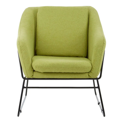 Stockholm Green Fabric Accent Chair