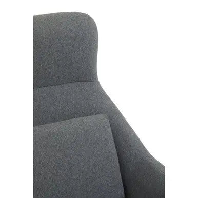 Stockholm Grey Fabric High Back Armchair