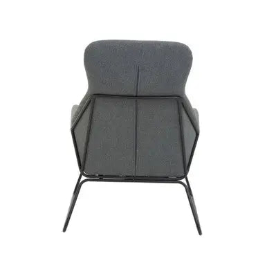 Stockholm Grey Fabric High Back Armchair