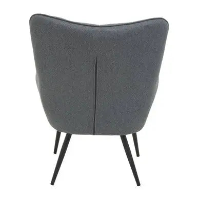 Stockholm Grey Fabric Tufted Chair