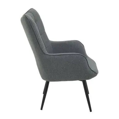 Stockholm Grey Fabric Tufted Chair