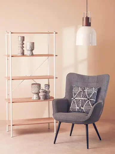 Stockholm Grey Fabric Tufted Chair