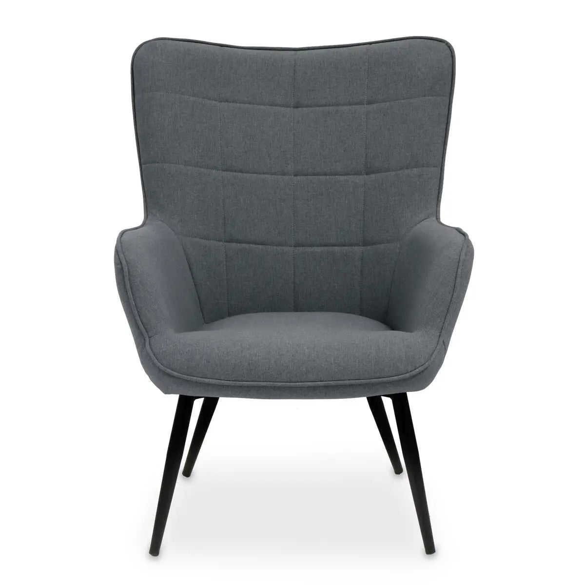 Stockholm Grey Fabric Tufted Chair