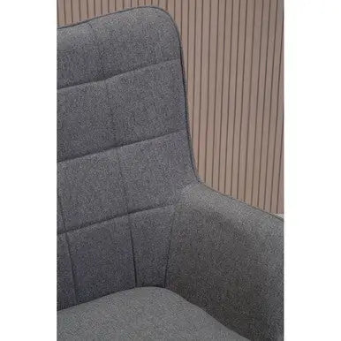 Stockholm Grey Fabric Tufted Chair
