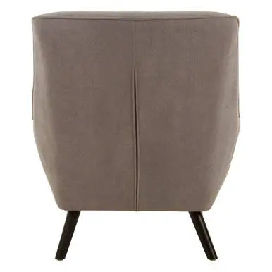 Stockholm Grey Linen Effect Button Tufted Accent Chair