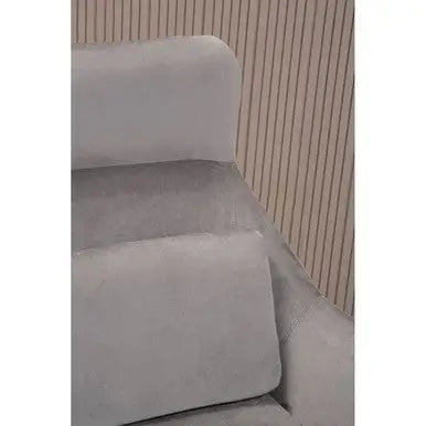 Stockholm Grey Velvet High Back Armchair
