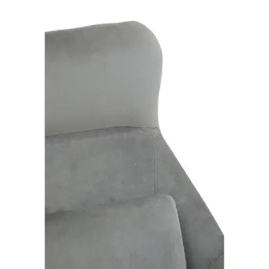 Stockholm Grey Velvet High Back Armchair