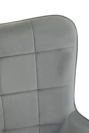 Stockholm Grey Velvet Tufted Chair
