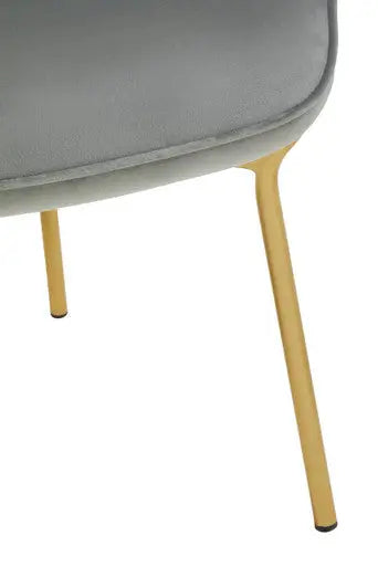 Stockholm Grey Velvet Tufted Chair