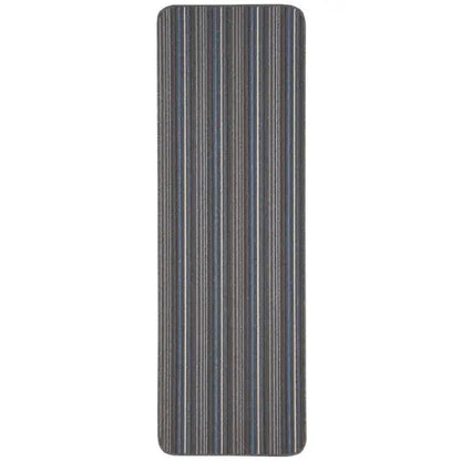 Stockholm Lead/Light Blue Washable Mat