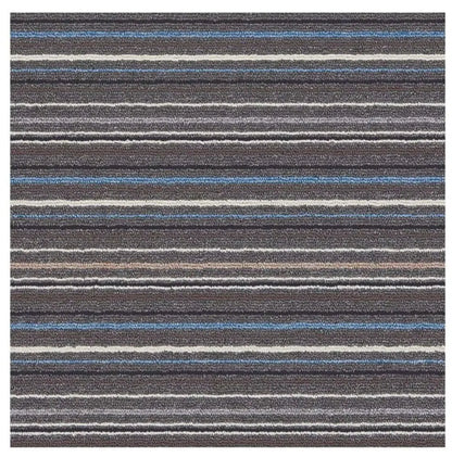 Stockholm Lead/Light Blue Washable Mat