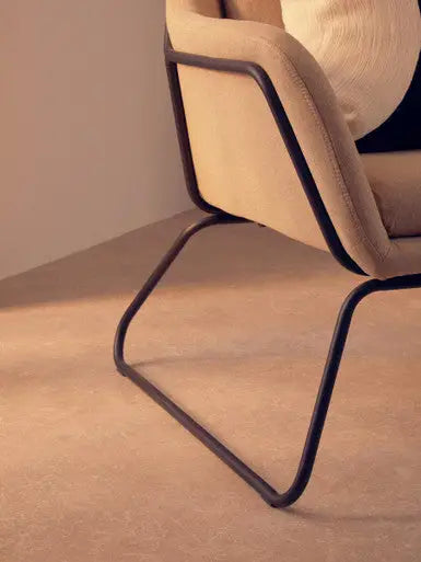 Stockholm Natural Fabric High Back Armchair