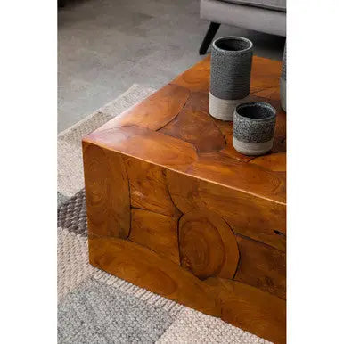 Surak Teak Wood Square Coffee Table