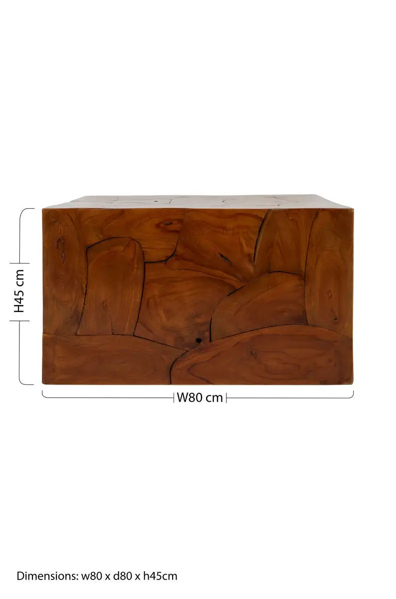Surak Teak Wood Square Coffee Table