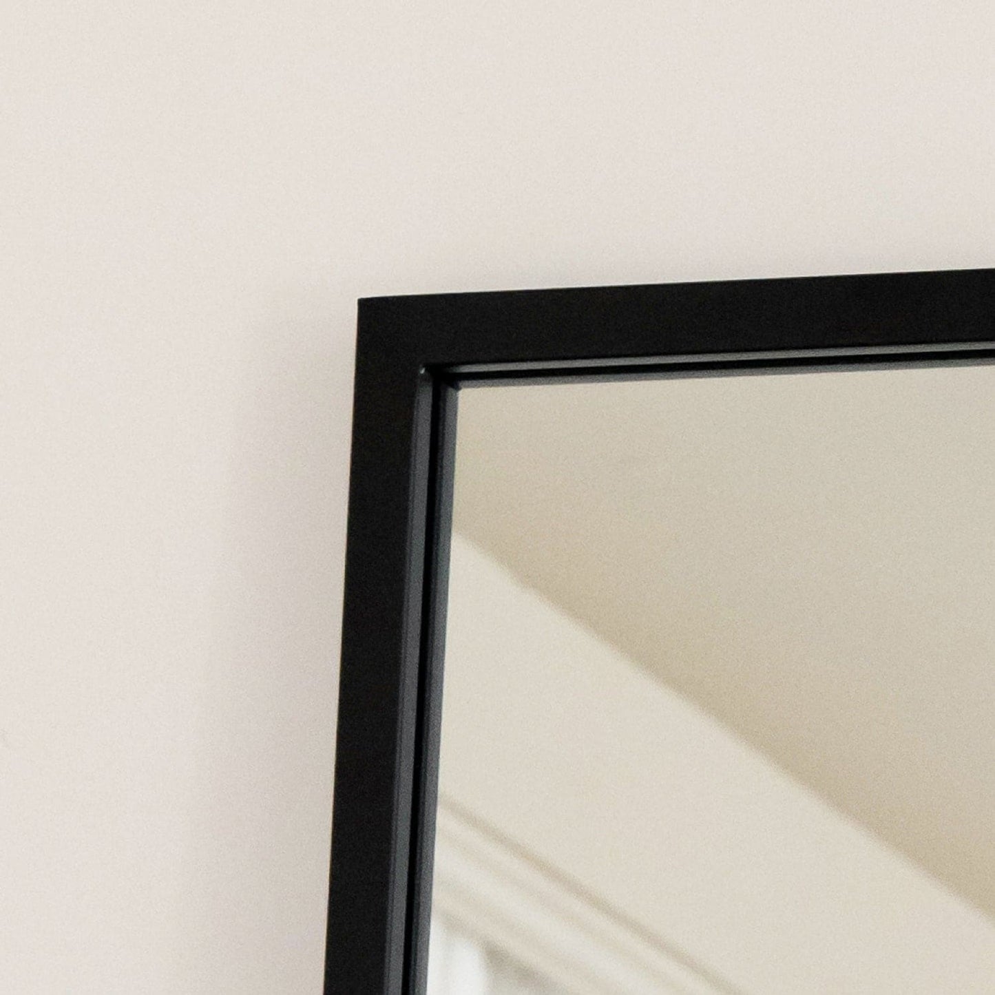 Takara - Black Metal Rectangle Mirror - 70cm x 50cm