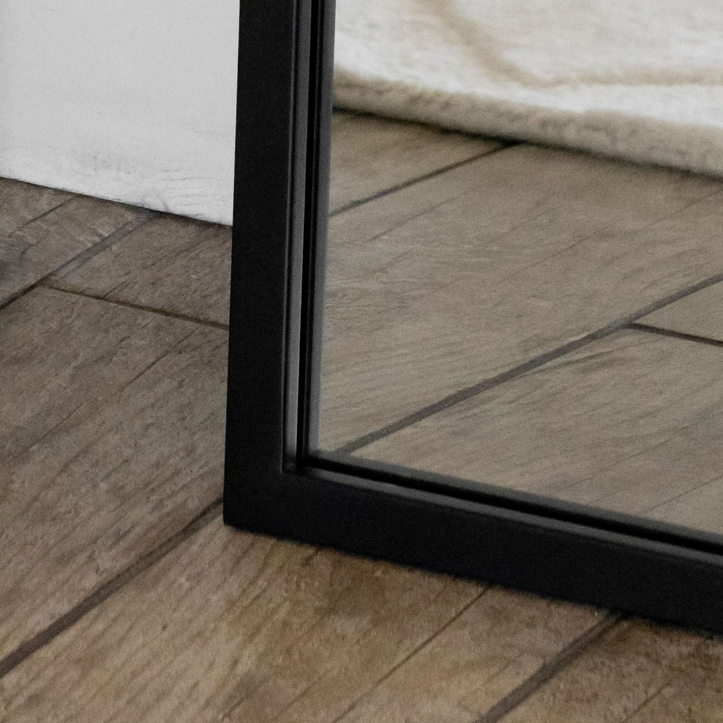 Takara - Full Length Black Metal Rectangle Mirror - 160cm x 60cm