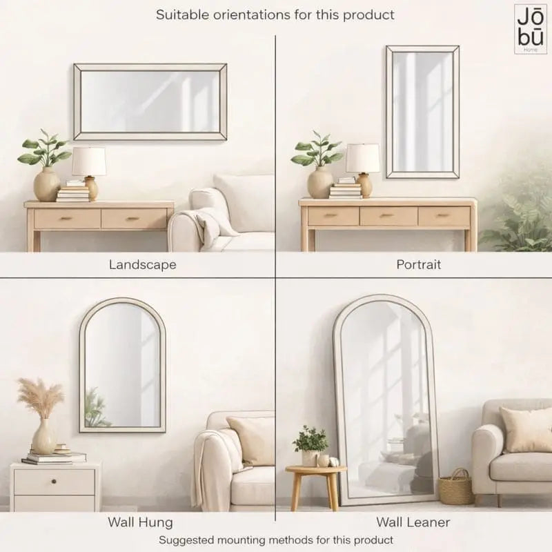 Takara - Gold Metal Rectangle Mirror - 120cm x 95cm