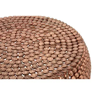 Templar Copper Finish Beaded Coffee Table
