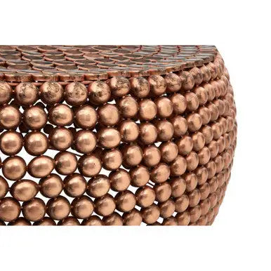 Templar Copper Finish Beaded Coffee Table