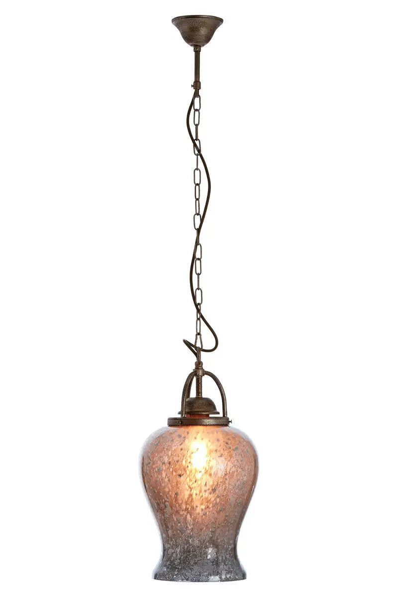 Terina Antique Silver Finish Pendant Light.