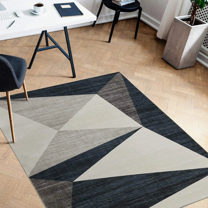 Tokyo Geo Blue Rug
