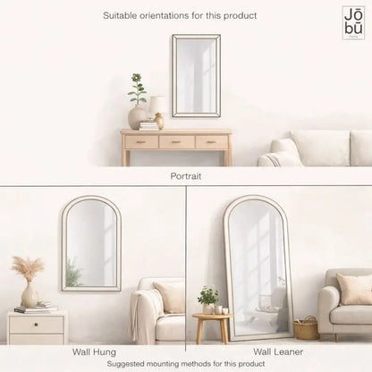 Tomi - Gold Metal Arched Lattice Window Mirror - 95cm x 120cm.
