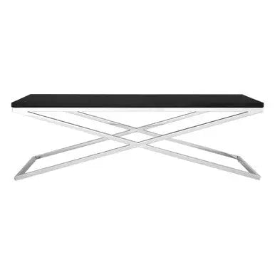 Tribute Black Leather Effect Coffee Table
