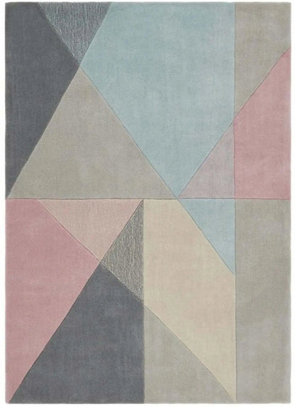 Trio Multi Pastel Geometric Rug