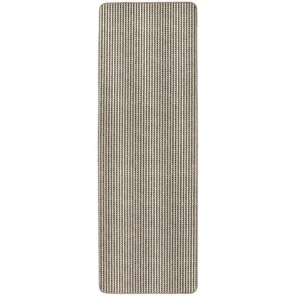 Twist Stripe Washable Mat or Runner Beige