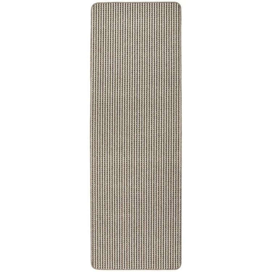 Twist Stripe Washable Mat or Runner Beige