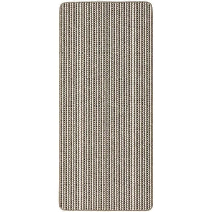 Twist Stripe Washable Mat or Runner Beige