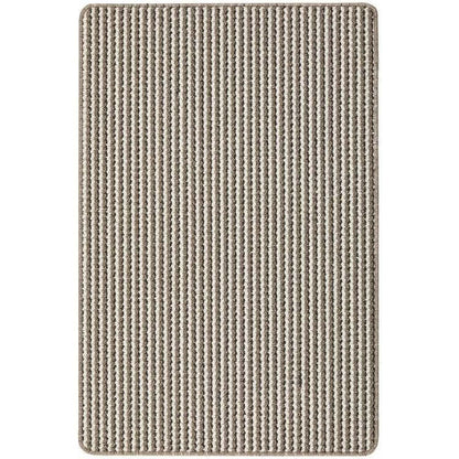 Twist Stripe Washable Mat or Runner Beige