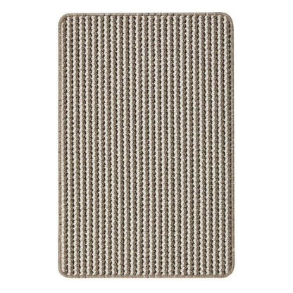 Twist Stripe Washable Mat or Runner Beige