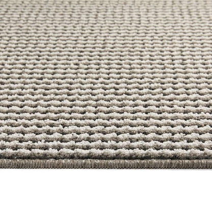Twist Stripe Washable Mat or Runner Beige