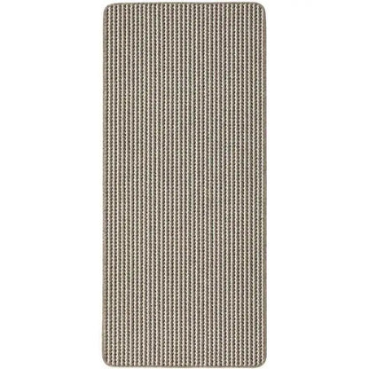 Twist Stripe Washable Mat and Runner Beige