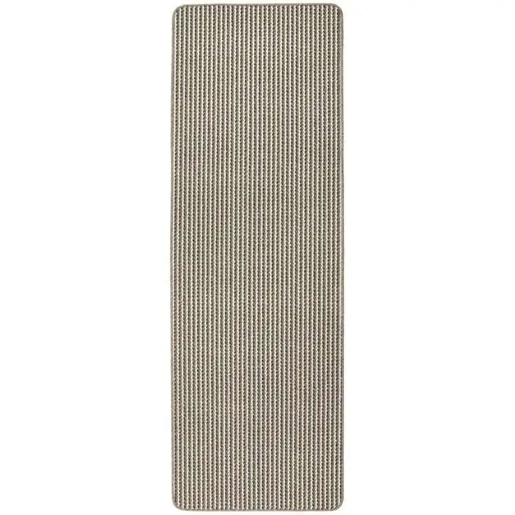 Twist Stripe Washable Mat and Runner Beige