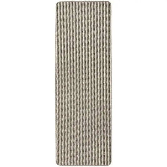 Twist Stripe Washable Mat and Runner Beige